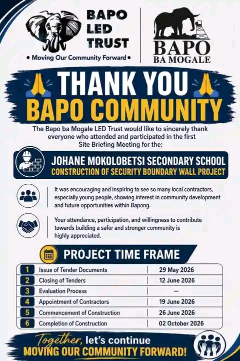THANK YOU, BAPO COMMUNITY!